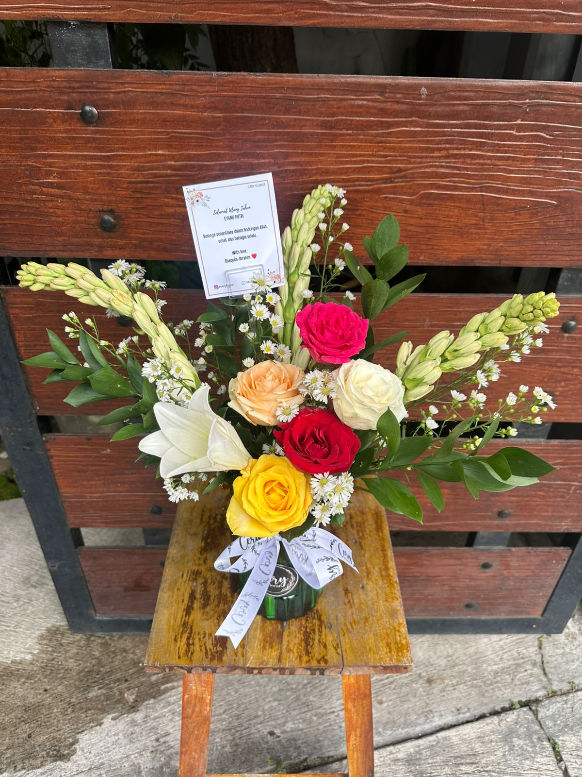 Vas Bunga Meja Bunga Segar 250k